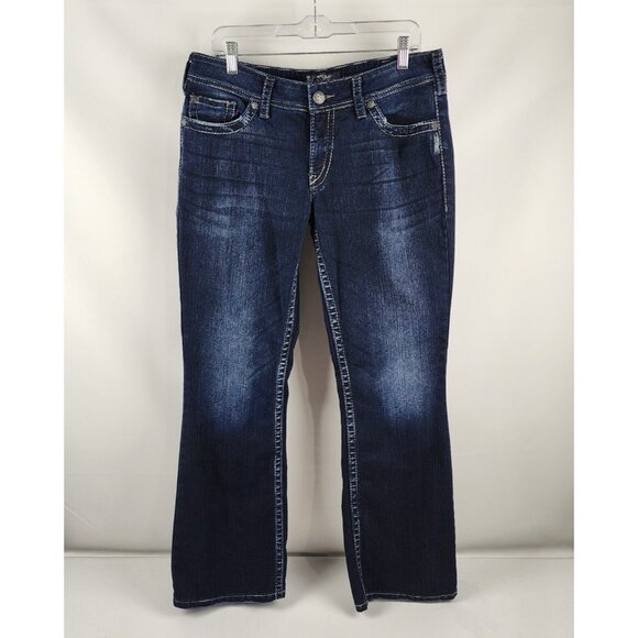 Silver Jeans Women's Dark Blue Jeans - Picture 1 of 10
